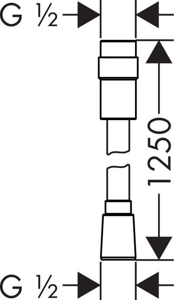 Hansgrohe Isiflex sprchová hadice 125 cm chrom 28249000