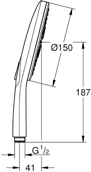 Grohe Rainshower sprchová hlavice chrom 26590000