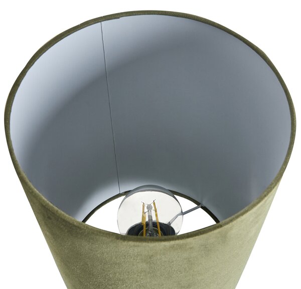 Stolní lampa OTEROS Olivově zelená