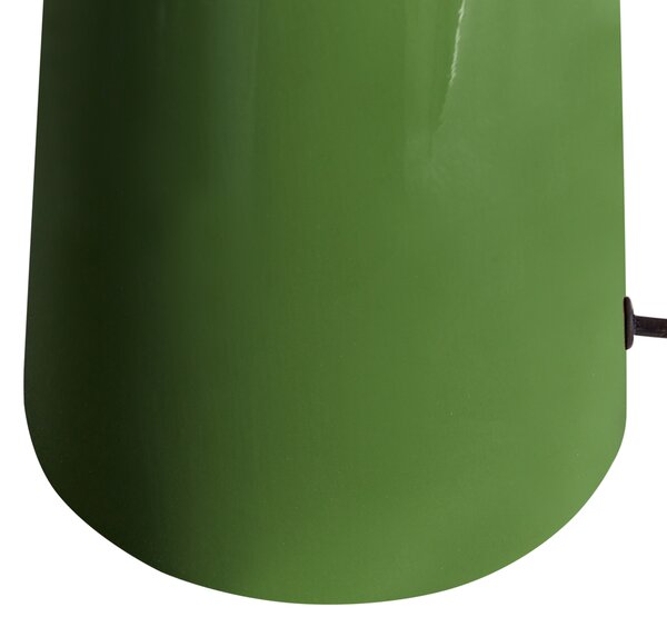 Stolní lampa OTEROS Olivově zelená