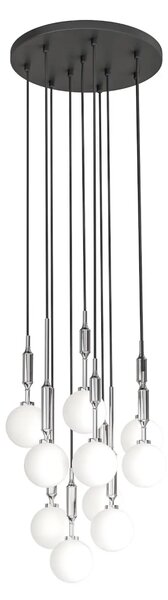 Designový lustr Ero 10 chrom