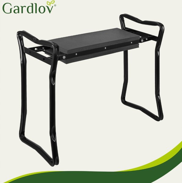 Gardlov 23731 Multifunkční zahradní klekátko 60 x 50 x 27 cm, černá