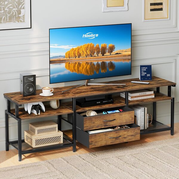 TV stolek Vasagle Nareon 160 cm hnědý/černý