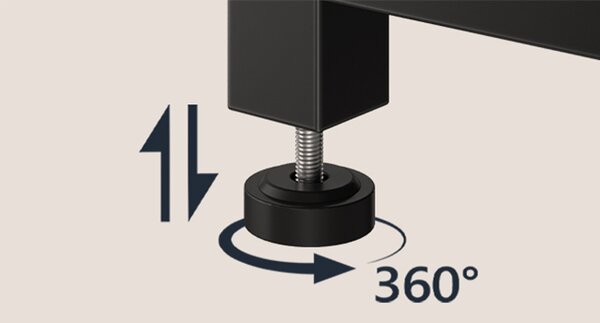 TV stolek Vasagle Nareon 160 cm hnědý/černý