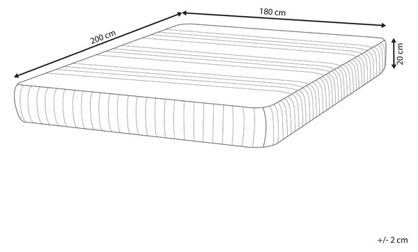 Gelová matrace z paměťové pěny COOL FLEX 7 PLUS H3/4 tvrdá 180 x 200 cm