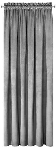 ZATEMŇOVACÍ ZÁVĚS NA PÁSCE PIERRE 140X300 CM ŠEDÁ