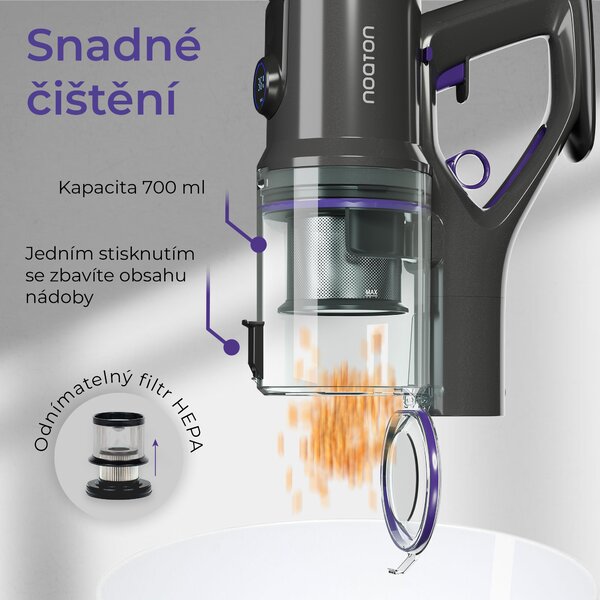 Noaton AVC600 Deluxe edition, tyčový bezdrátový vysavač (Zánovní)