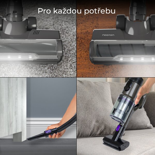 Noaton AVC600 Deluxe edition, tyčový bezdrátový vysavač (Zánovní)
