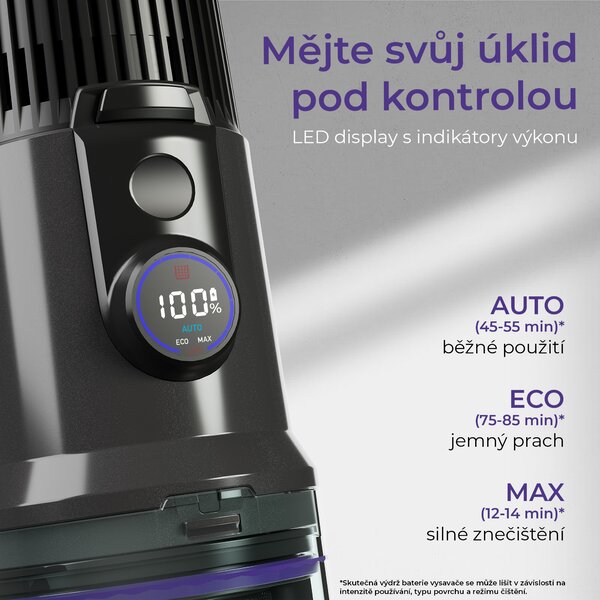 Noaton AVC600 Deluxe edition, tyčový bezdrátový vysavač (Zánovní)
