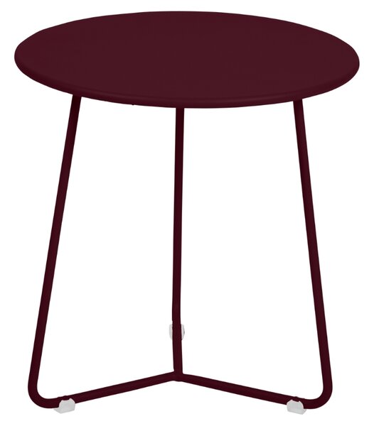 Třešňově červený kovový odkládací stolek Fermob Cocotte 34 cm