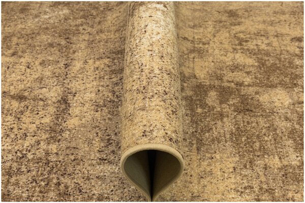 Kobercový ráj Kusový koberec Marl NEW 17 Beton Mramor béžový hnědý Rozměr: 100x150 cm