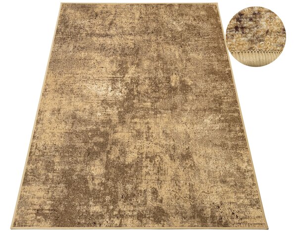 Kobercový ráj Kusový koberec Marl NEW 17 Beton Mramor béžový hnědý Rozměr: 100x150 cm