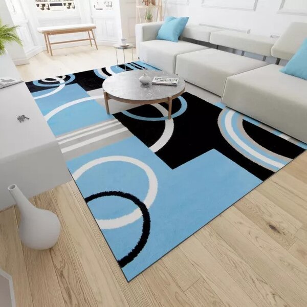 Makro Abra Kusový koberec moderní MAYA Z897A modrý šedý Rozměr: 130x190 cm