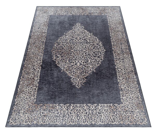 Ayyildiz, Kusový koberec Fiesta 4303 black, 80x150, černá, chodba / předsíň
