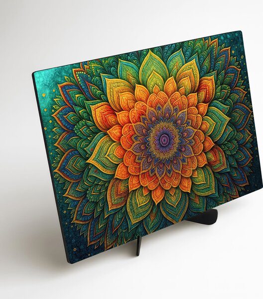 DUBLEZ | Barevný obraz - Mandala duše | UV tisk, Premium