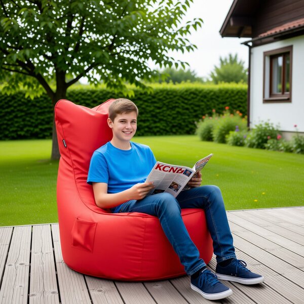 Sedací pytel Primabag Seat polyester červená