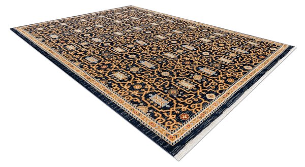 Makro Abra Kusový koberec klasický vlněný KESHAN 7680/53511 béžový modrý Rozměr: 120x145 cm
