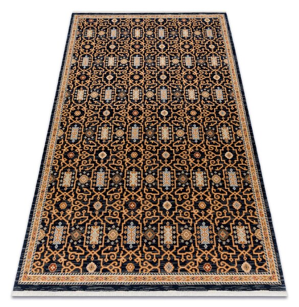 Makro Abra Kusový koberec klasický vlněný KESHAN 7680/53511 béžový modrý Rozměr: 120x145 cm