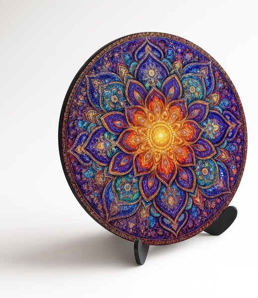 DUBLEZ | Dřevěný obraz - Mandala Magic | UV tisk, Premium