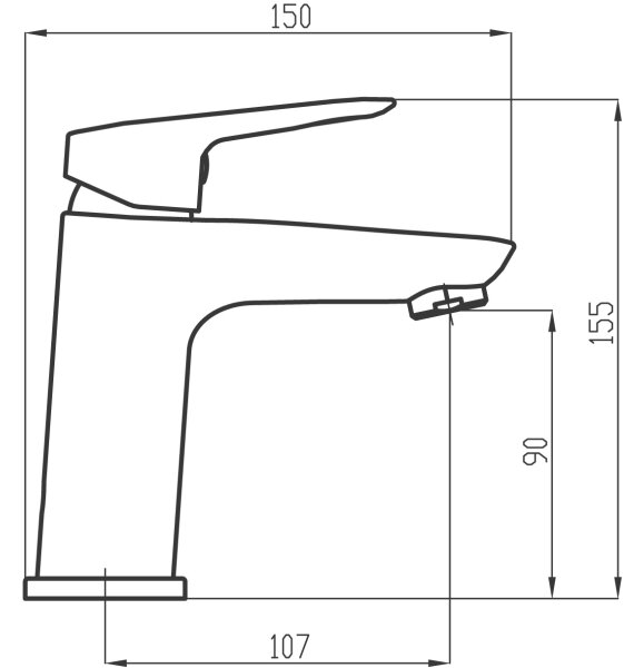 Novaservis - Umyvadlová baterie METALIA 15,5 cm lesklý chrom