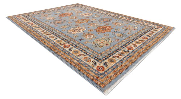 Makro Abra Kusový koberec klasický vlněný KESHAN 7683/53544 béžový modrý Rozměr: 120x145 cm