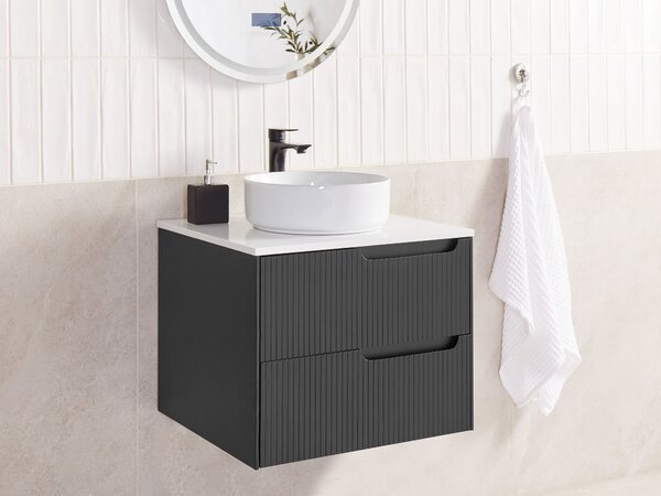 Nástěnná skříňka pod umyvadlo QUINTELA 60 cm Černá