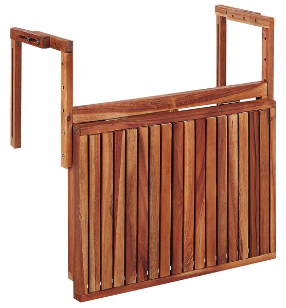 Balkonový stolek UDINE 70 cm 69 cm Akáciové dřevo Hnědá