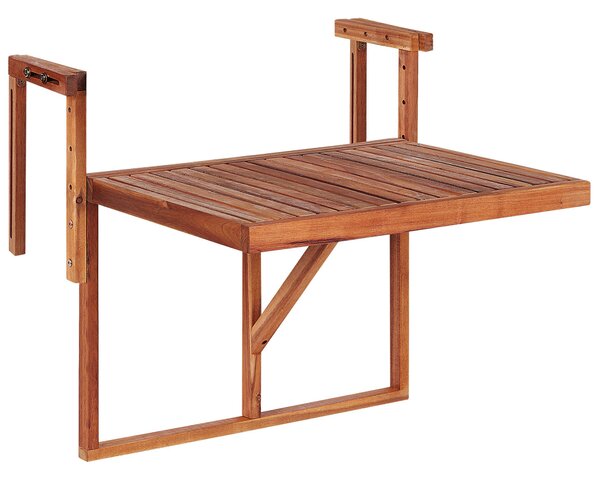 Balkonový stolek UDINE 70 cm 69 cm Akáciové dřevo Hnědá