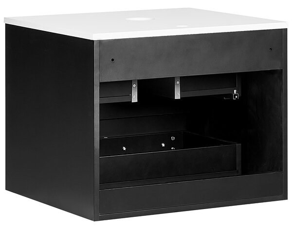 Nástěnná skříňka pod umyvadlo QUINTELA 60 cm Černá