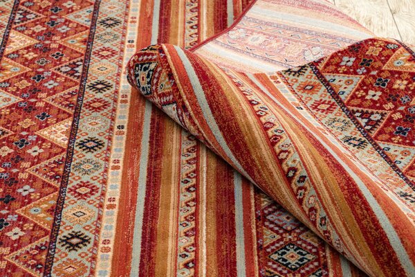 Makro Abra Kusový koberec klasický vlněný KESHAN 7685/53578 terakota hnědý Rozměr: 80x145 cm