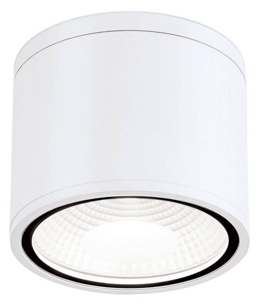 ORION LED stropní bodovka Sputnik IP65 Ø 14,5 cm bílá, Bílá / opál, Koupelna, Hliník, Moderní, Venkovní bodové svítidlo / zabodnuté do země