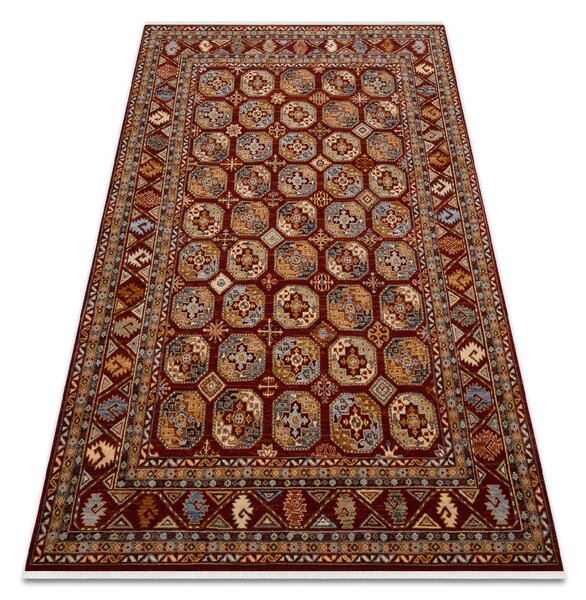 Makro Abra Kusový koberec klasický vlněný KESHAN 7874/53588 bordó Rozměr: 80x145 cm