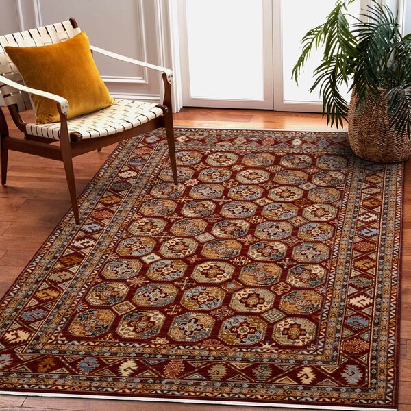 Makro Abra Kusový koberec klasický vlněný KESHAN 7874/53588 bordó Rozměr: 80x145 cm