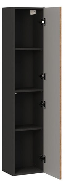 Comad Koupelnová sestava s deskou a skříňkami Talia Casella 120 cm černý mat/dub casella