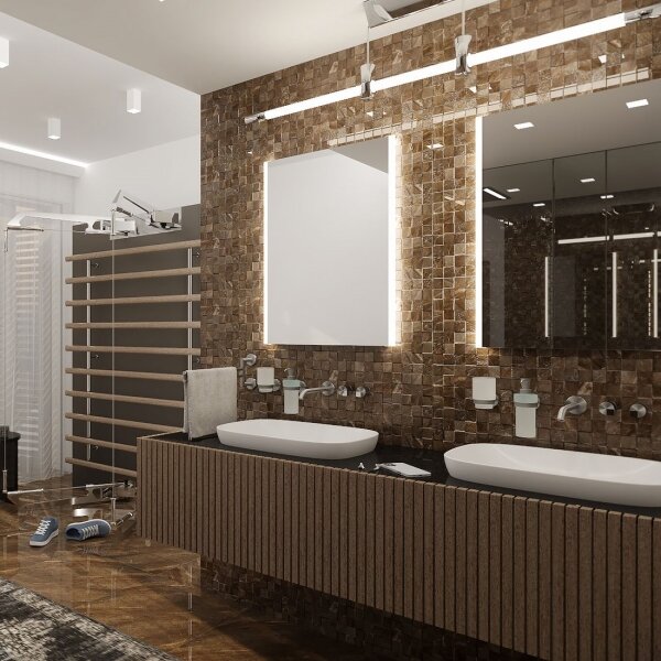 NIMCO ZP 11002 - LED Koupelnové podsvícené zrcadlo 6500K 80x60 cm IP44