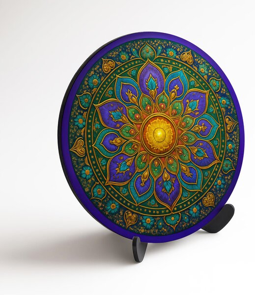 DUBLEZ | Léčivá mandala na zeď - Srdce Orientu | UV tisk, Premium