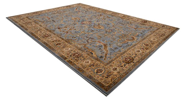 Makro Abra Kusový koberec klasický vlněný KESHAN 7875/53544 béžový modrý Rozměr: 120x145 cm