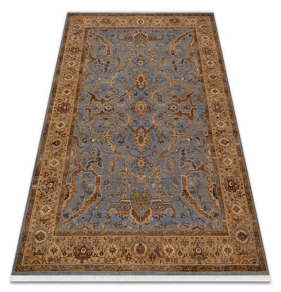 Makro Abra Kusový koberec klasický vlněný KESHAN 7875/53544 béžový modrý Rozměr: 120x145 cm