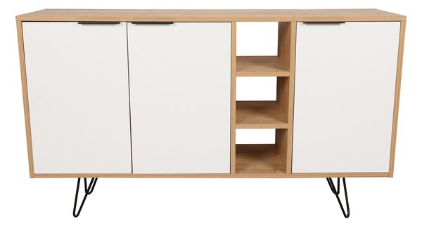 Skříňka Chiara (dub + bílá). Akce -25%