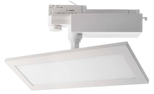 Deko-Light LED panel TRACK LIGHT, bílý, 3 fáze, 4 000 K, zapnuto/vypnuto, Bílá / opál, Chodba, Hliník, Moderní