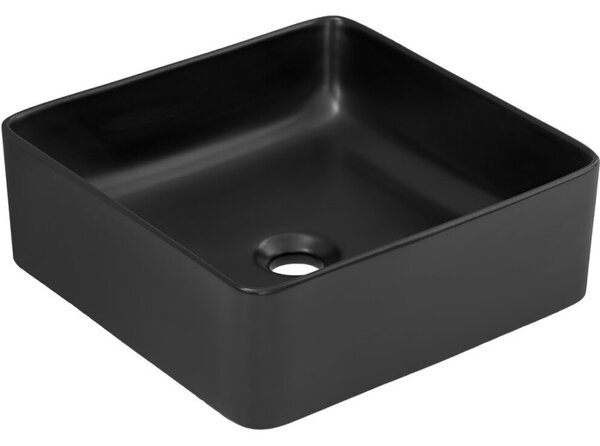 Comad Koupelnová sestava s deskou, skříňkami umyvadlem, zrcadlem a toaletou Talia Casella 60 cm černý mat/dub casella