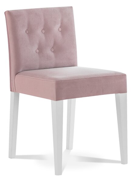 Dětská čalouněná židle Quadrat - růžová/bílá