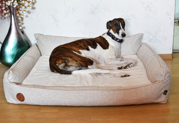 Lauren Design Pelech Rocky Orthopedic, NATUR béžový Velikost: L (97 x 86cm)
