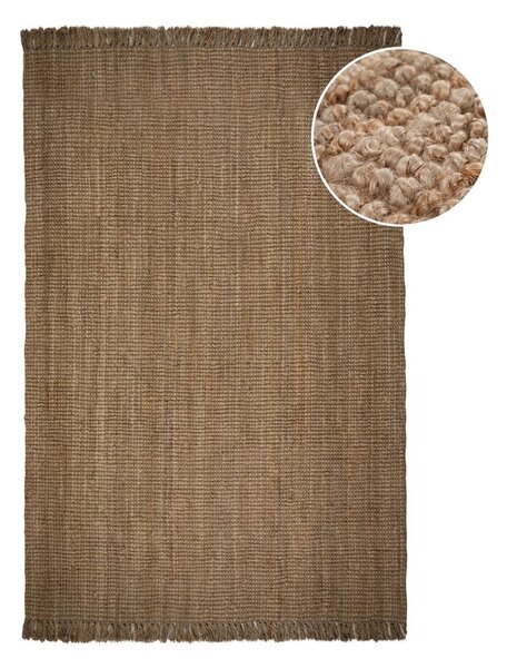 Hnědý jutový koberec Flair Rugs Jute, 160 x 230 cm