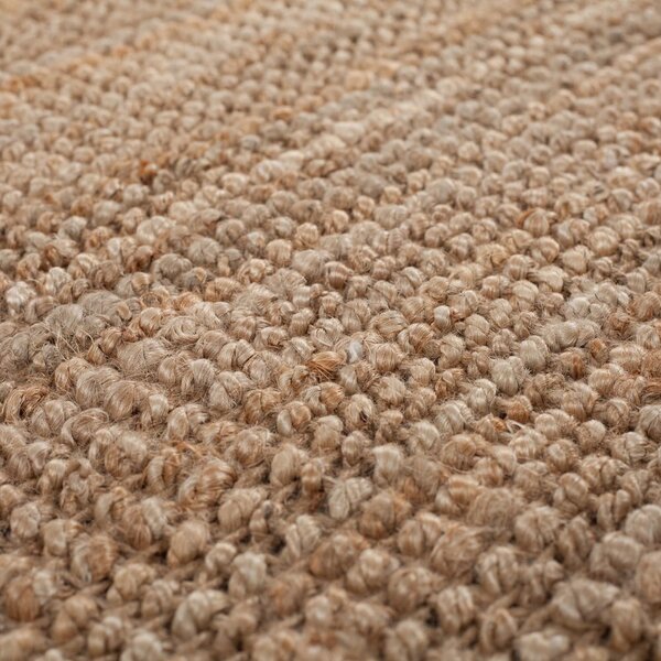 Ručně tkaný jutový běhoun v přírodní barvě 60x150 cm Jute Boucle – Flair Rugs
