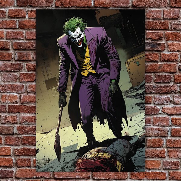 DUBLEZ | Obraz - Komiksový Joker | UV tisk, Premium