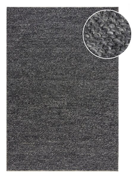 Tmavě šedý ručně tkaný koberec s příměsí vlny 160x230 cm Minerals – Flair Rugs