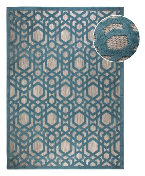 Modrý venkovní koberec 230x160 cm Oro - Flair Rugs