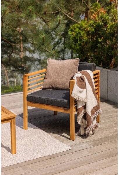 Bílý/béžový venkovní koberec běhoun 200x80 cm - NORTHRUGS