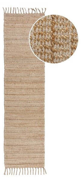 Koberec běhoun v přírodní barvě 60x230 cm Levi – Flair Rugs